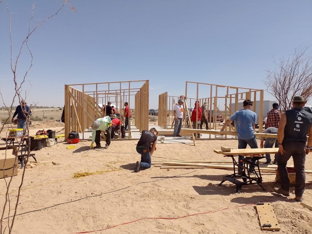 Home being built by mission group in Puerto Peñasco.